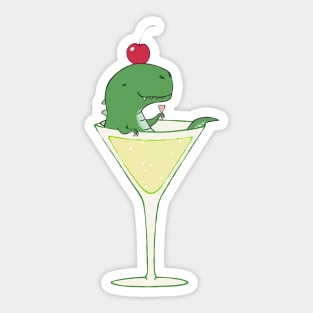 Dinosaur Cocktail Sticker